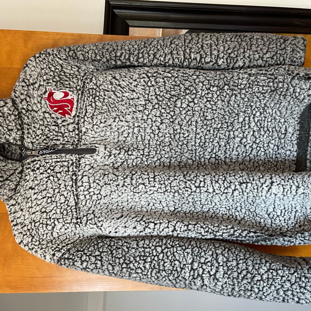 WSU COUG Teddy 1/4 Zip - purchased from bookie on Pullman campus.